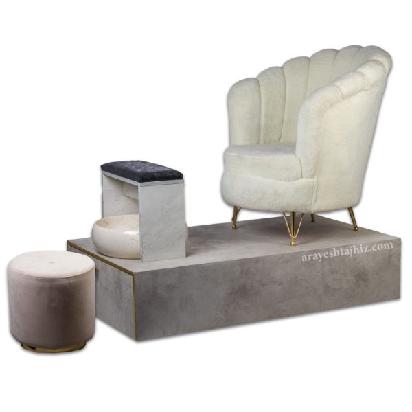 صندلی پدیکور مدل صدفی